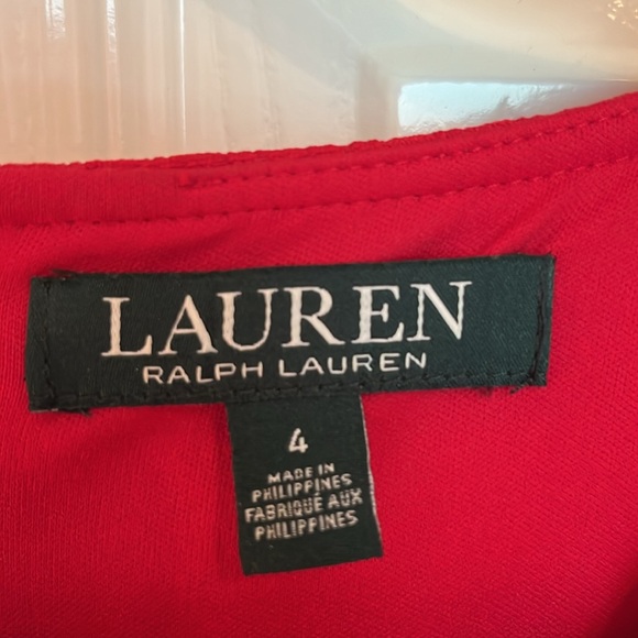 Lauren Ralph Lauren Fit & Flare Red Dress - Picture 6 of 8